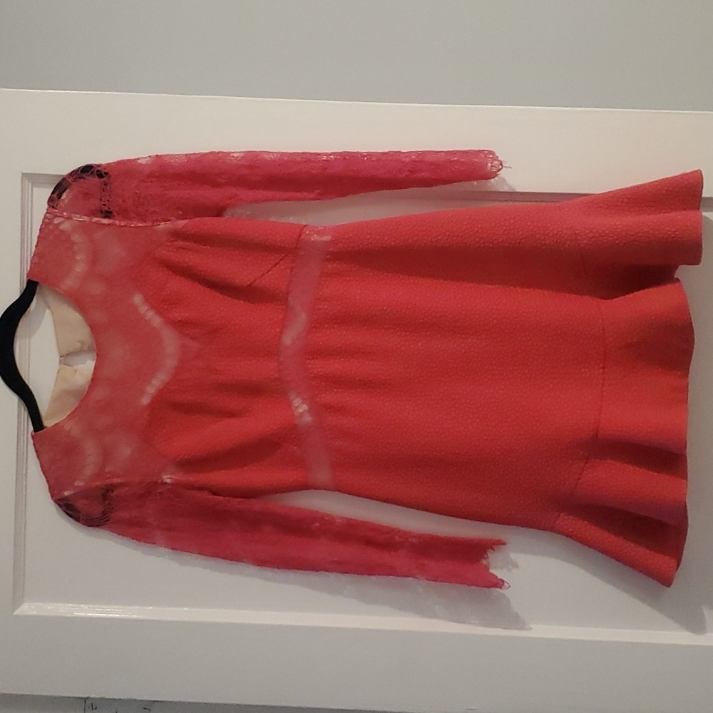 Self Portrait red dress